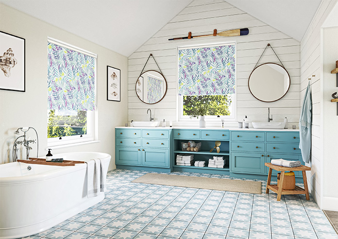 Watercolour Jungle, Lush - Twist&Fit Roller Blind - Image 7